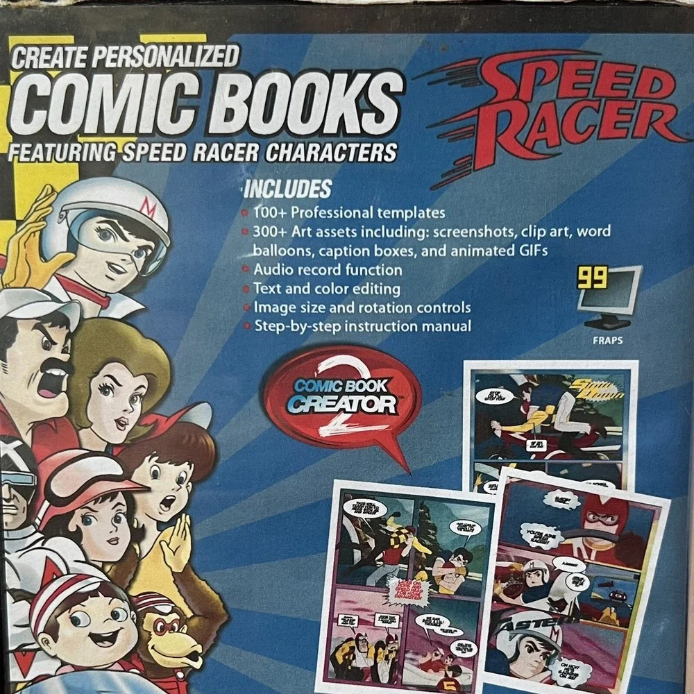 Speed Racer Comic Book Creator 2 [Windows 2000 and Up, CD-ROM] Planet Wide Media